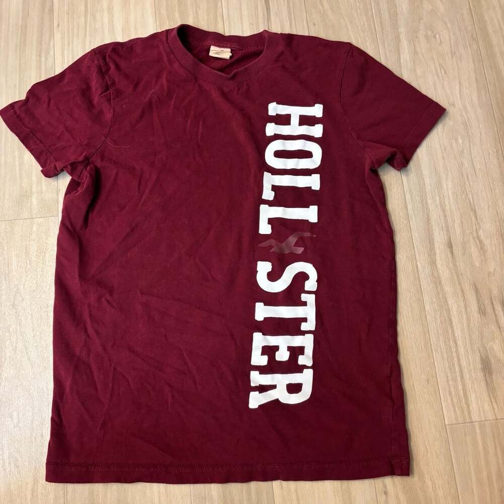 Hollister California Maroon Short Sleeve T-Shirt Men’s Size Small